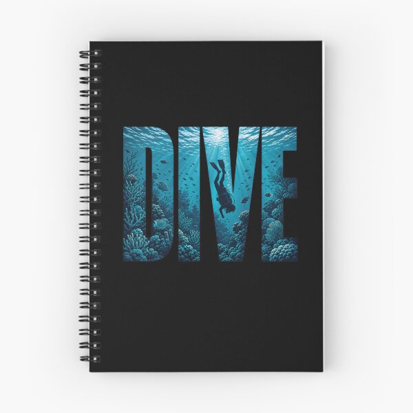Item preview, Dive Underwater Scene Typography Design designed and sold by MOCH- ART.