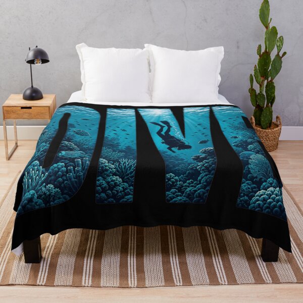 Item preview, Dive Underwater Scene Typography Design designed and sold by MOCH- ART.