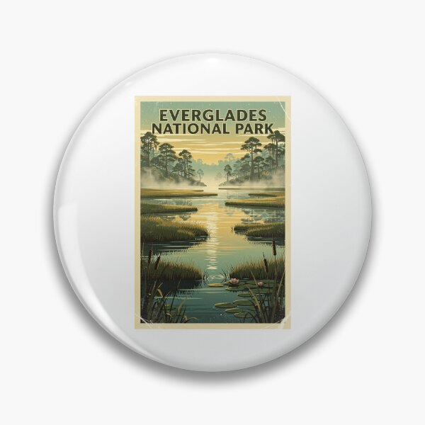 Item preview, Everglades National Park Vintage Travel Art designed and sold by Teelogic.