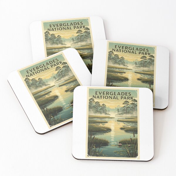 Item preview, Everglades National Park Vintage Travel Art designed and sold by Teelogic.