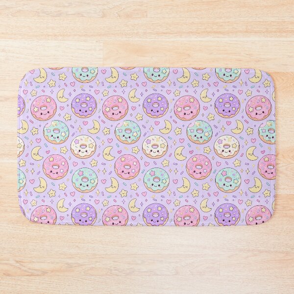 Item preview, Kawaii Star Donut Pattern designed and sold by Soft Berry Studio.