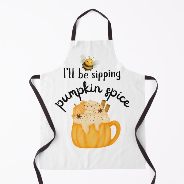 Item preview, I'll Bee Sipping Pumpkin Spice Cute Fall Latte | Dark Ink Edition designed and sold by SunandShade.