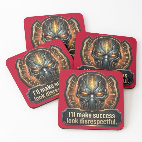 Item preview, I'll Make Success Look Disrespectful Cyber Mask Sticker designed and sold by Scro-Ciob-Shop.