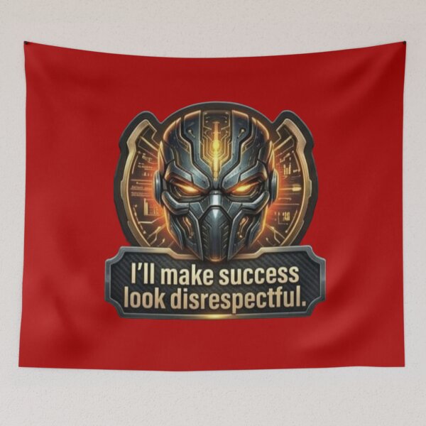 Item preview, I'll Make Success Look Disrespectful Cyber Mask Sticker designed and sold by Scro-Ciob-Shop.