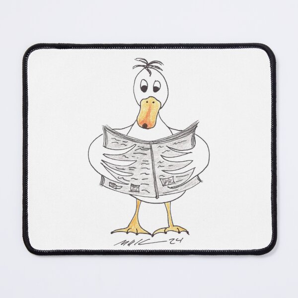 Item preview, Zeitungsente - Duck with Newspaper designed and sold by Anke‘s Bazaar.