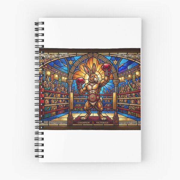 Item preview, Stained Glass Boxing Rabbit Decorative Colorful Combat Art designed and sold by Martial-Art-23.