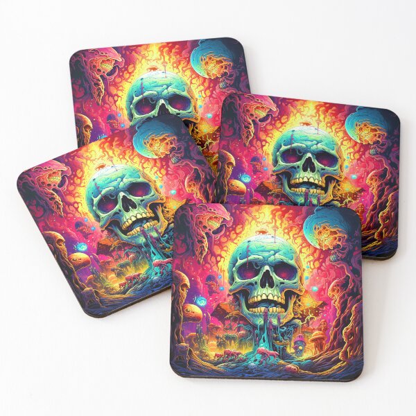Item preview, Science Fiction Giant Skull Imaginary Alien World Landscape designed and sold by DEC02.