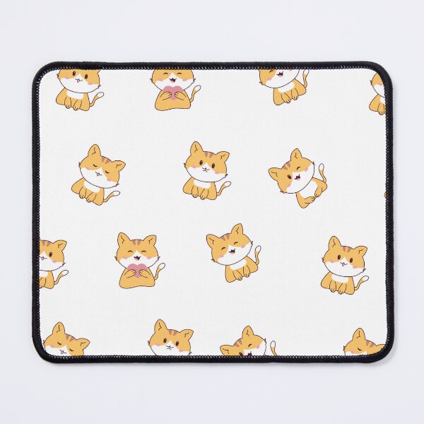 Item preview, Cute Orange Cat Emoji Stickers Set with Different Emotions designed and sold by foudart.