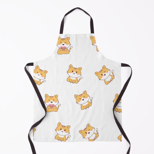 Item preview, Cute Orange Cat Emoji Stickers Set with Different Emotions designed and sold by foudart.