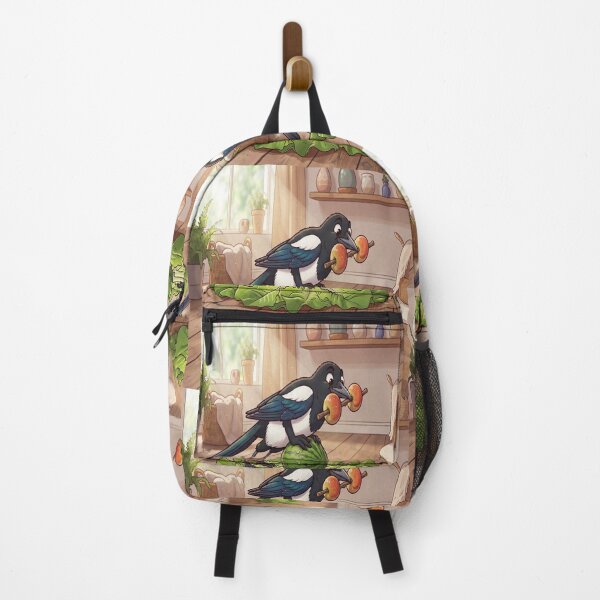 Item preview, Funny Magpie Balancing on a Watermelon with Apples designed and sold by AfresStudio.