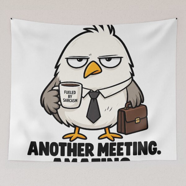 Item preview, Sarcastic Office Bird Meeting Humor designed and sold by maybe man couple cooper.