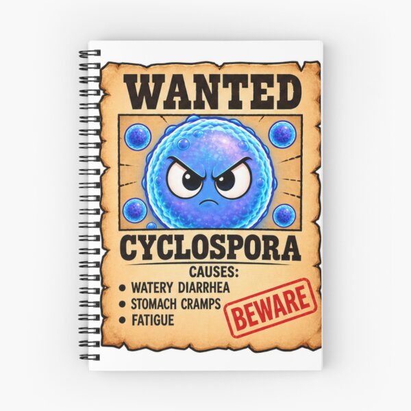 Item preview, Wanted Cyclospora – Funny Parasite Warning Design designed and sold by Ramadane_design1.
