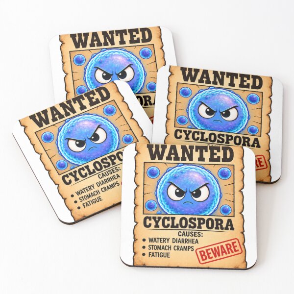 Item preview, Wanted Cyclospora – Funny Parasite Warning Design designed and sold by Ramadane_design1.