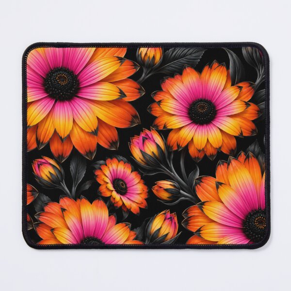 Item preview, Pink Orange Yellow Floral Pattern designed and sold by LiMarchee.