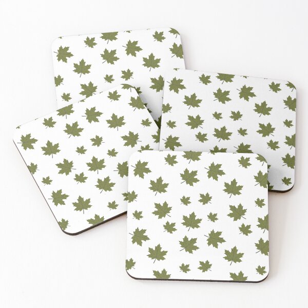 Item preview, Green Maple Leaves Seamless Pattern designed and sold by BetweenForms.