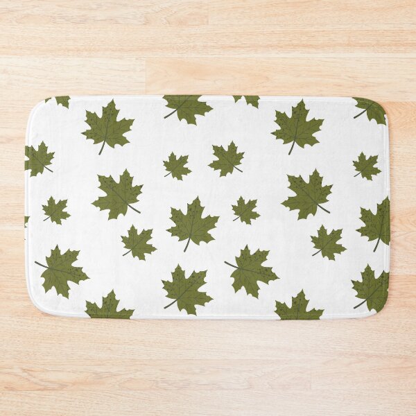 Item preview, Green Maple Leaves Seamless Pattern designed and sold by BetweenForms.
