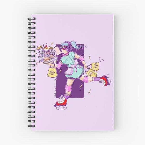 Item preview, Retro Roller Skating Waitress - Vintage Fast Food Art designed and sold by ThaisMelo.