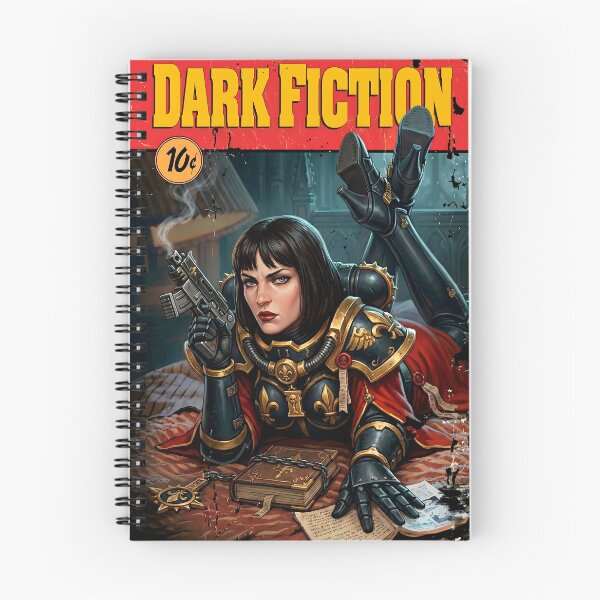 Item preview, Dark Fiction – Sister of Battle Pulp Fiction Parody designed and sold by BravenBold.
