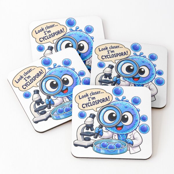 Item preview, Look Closer… I’m Cyclospora! – Funny Parasite Scientist Design designed and sold by Ramadane_design1.