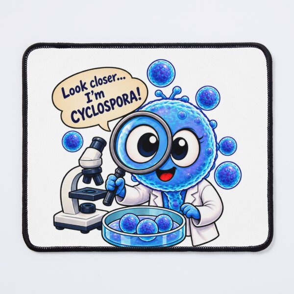 Item preview, Look Closer… I’m Cyclospora! – Funny Parasite Scientist Design designed and sold by Ramadane_design1.