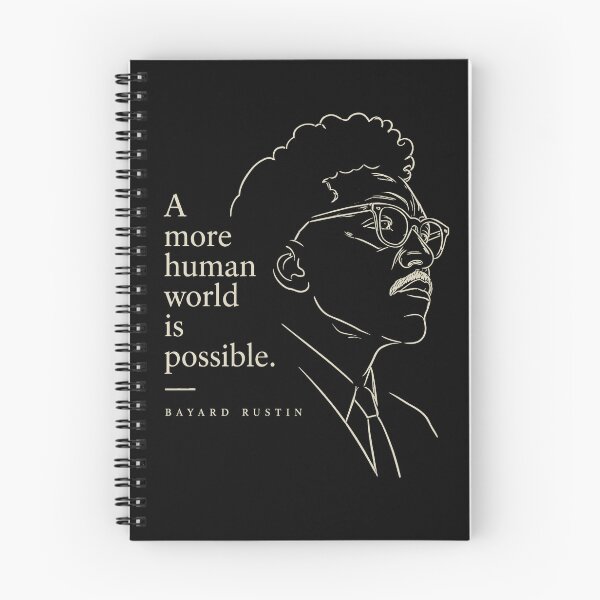 Item preview, Bayard Rustin “A More Human World” Vintage Line Art designed and sold by pick-o-print.