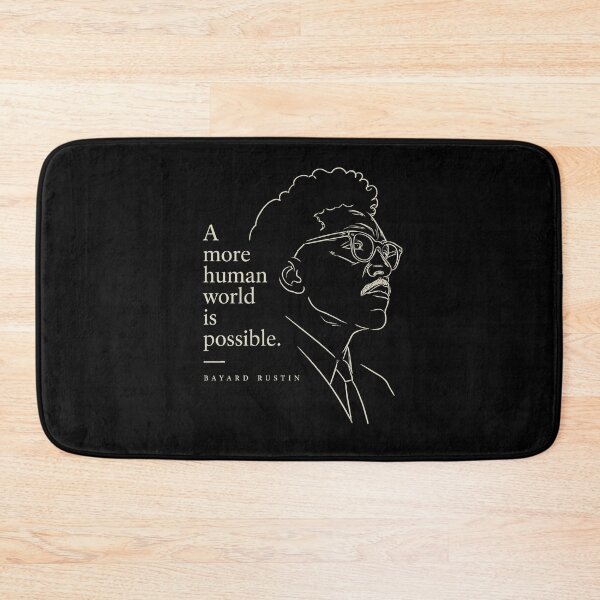 Item preview, Bayard Rustin “A More Human World” Vintage Line Art designed and sold by pick-o-print.