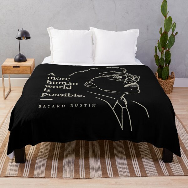 Item preview, Bayard Rustin “A More Human World” Vintage Line Art designed and sold by pick-o-print.