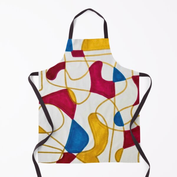Item preview, Golden Pathways, Magenta and Blue Abstract Pattern designed and sold by ArithraStudio.