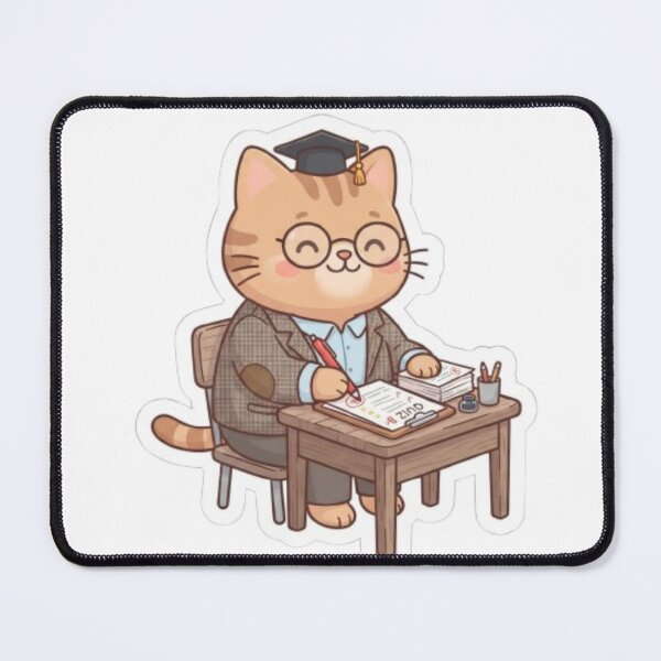 Item preview, Professor Cat Grading Exams designed and sold by PrintforDesign.
