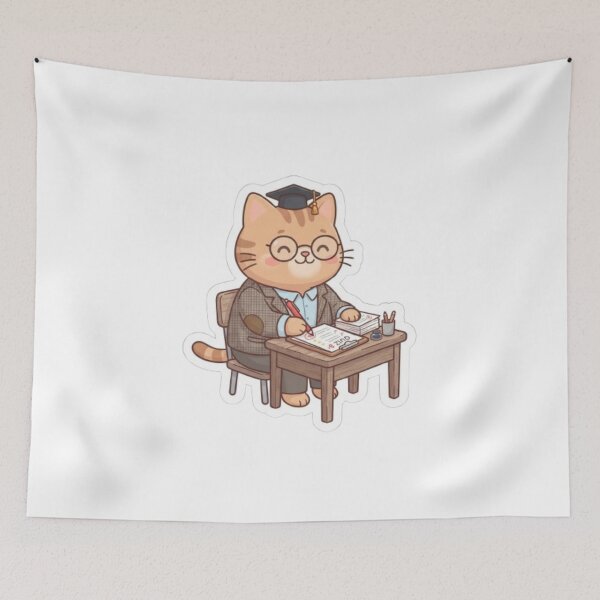 Item preview, Professor Cat Grading Exams designed and sold by PrintforDesign.