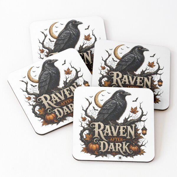 Item preview, Raven After Dark – Gothic Halloween Raven designed and sold by Raven Rune Atelier.