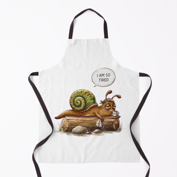 Item preview, Lazy Snail I Am So Tired Funny Snail designed and sold by ThePrintArt.