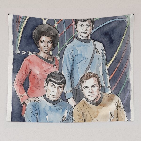 Item preview, Star Trek: Kirk, Spock, Uhura, and Bones designed and sold by sid1802.