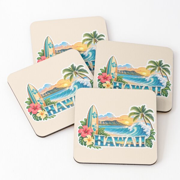 Item preview, Hawaii Travel – Surf & Tropical Waves designed and sold by Sasas Design.