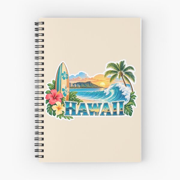 Item preview, Hawaii Travel – Surf & Tropical Waves designed and sold by Sasas Design.