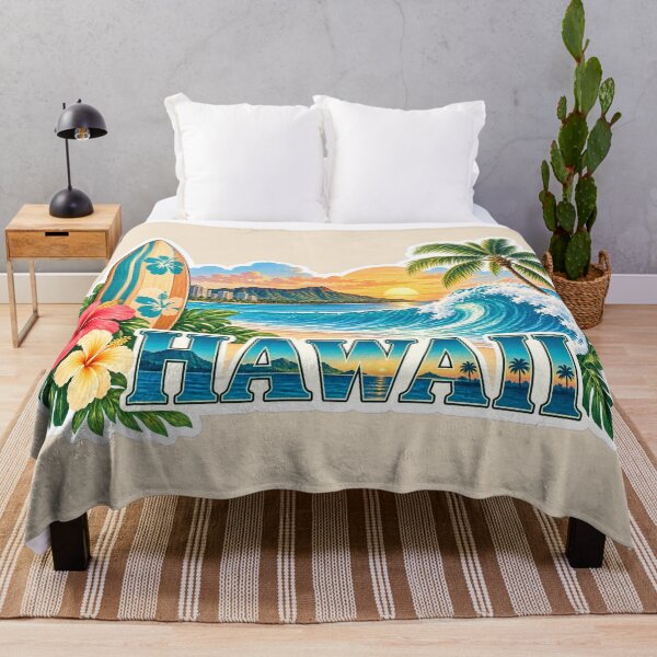 Item preview, Hawaii Travel – Surf & Tropical Waves designed and sold by Sasas Design.