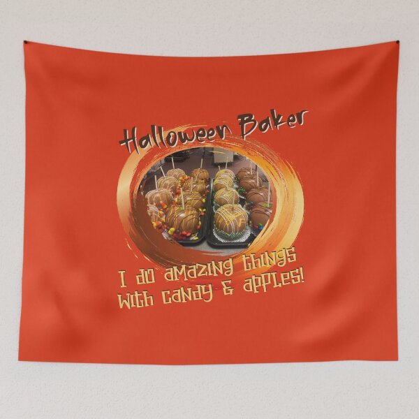 Item preview, Halloween Baker (on Orange) designed and sold by PawsitiveMum3.