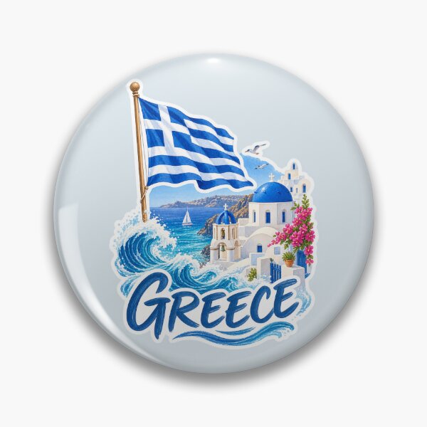 Item preview, Greece Travel – Blue & White Mediterranean designed and sold by Sasas Design.