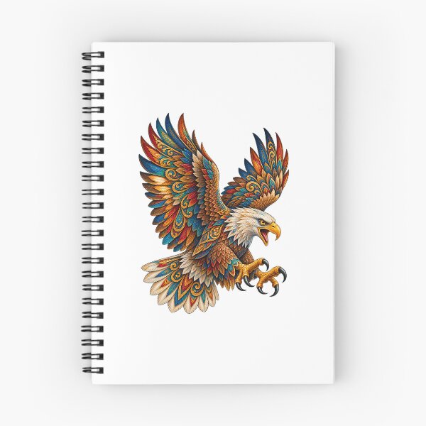 Item preview, Colorful Bohemian Bald Eagle – Ornamental Raptor Art designed and sold by PeanutGalSean.