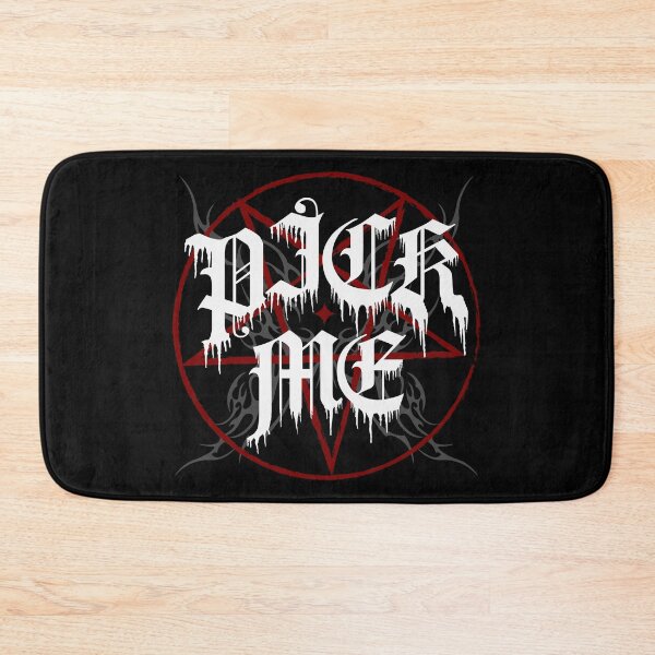 Item preview, Pick Me Gothic Black Metal Pentagram Slogan designed and sold by MaryMoonArt.