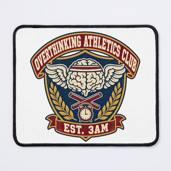 Item preview, Overthinking Athletics Club Parody Logo Tee designed and sold by Inkworksbyshery.
