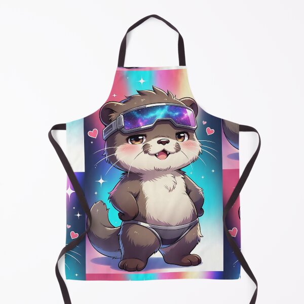 Item preview, Cute Galaxy Otter Print - Kawaii Space Goggles Chibi Animal Art Design designed and sold by ZhivanCrimson.