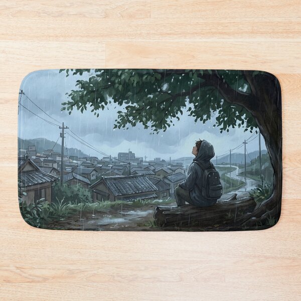 Item preview, Rainy Village Anime designed and sold by RkskArt.
