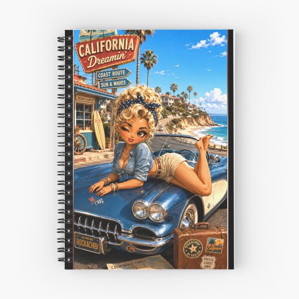 Item preview, Rockachibi Crystal - California Dreamin' Pin-Up by Kek-Ina designed and sold by Kek-Ina.