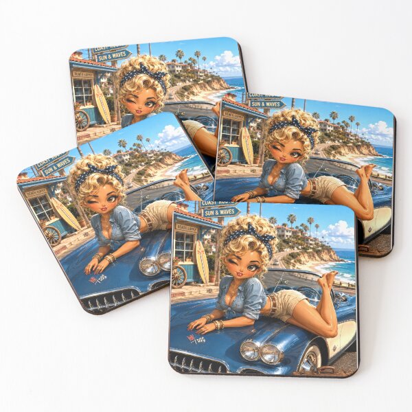 Artikelvorschau, Rockachi Crystal – California Dreamin' Pin-Up von Kek-Ina entworfen und verkauft von Kek-Ina.