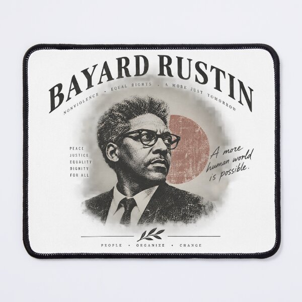 Item preview, Bayard Rustin Civil Rights Vintage Portrait designed and sold by pick-o-print.