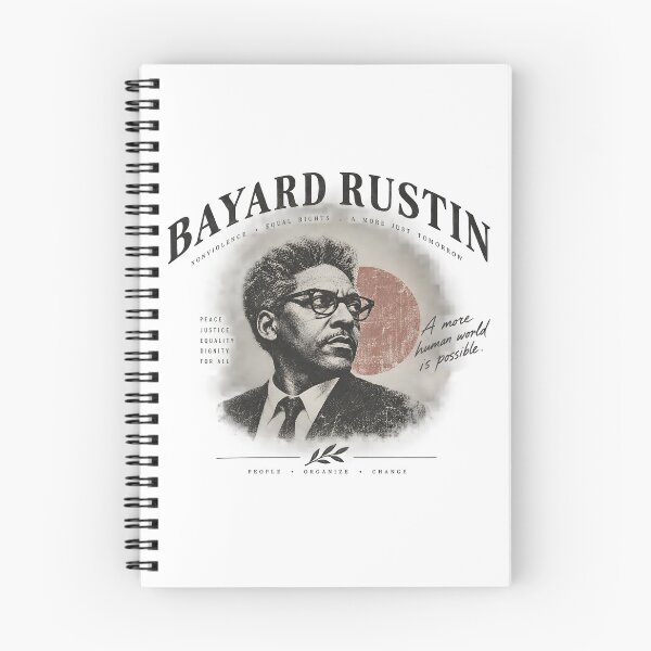 Item preview, Bayard Rustin Civil Rights Vintage Portrait designed and sold by pick-o-print.