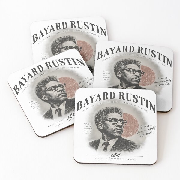 Item preview, Bayard Rustin Civil Rights Vintage Portrait designed and sold by pick-o-print.