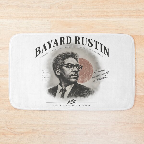 Item preview, Bayard Rustin Civil Rights Vintage Portrait designed and sold by pick-o-print.
