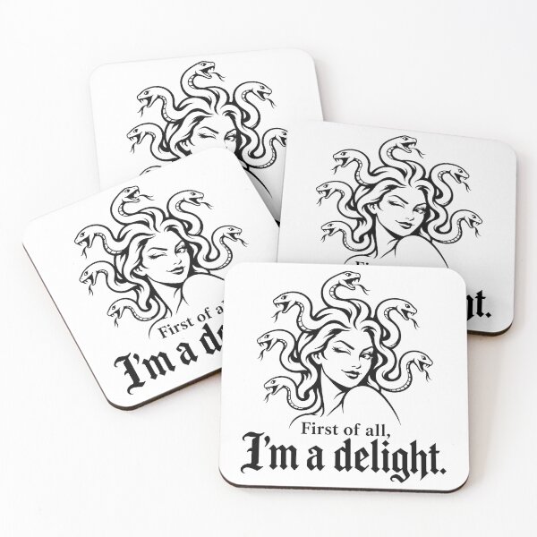 Item preview, First of All I'm A Delight Medusa Sarcastic Humor Feminist designed and sold by Kladhadredo.